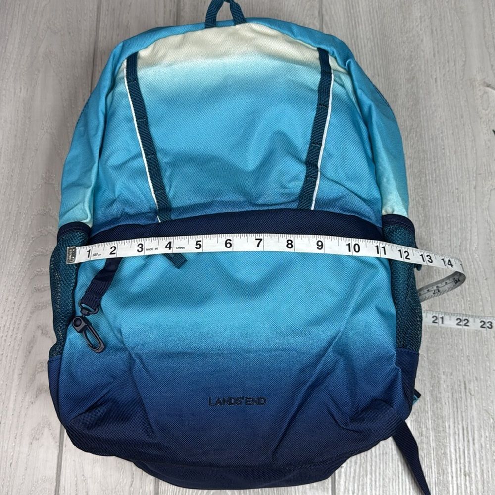 Lands’ end classmate backpack, blue ombré backpack - Picture 2 of 10